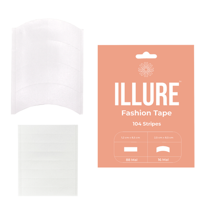 ILLURE® Fashion Tape 104 Stück Doppelseitiges Body Tape für Kleidung