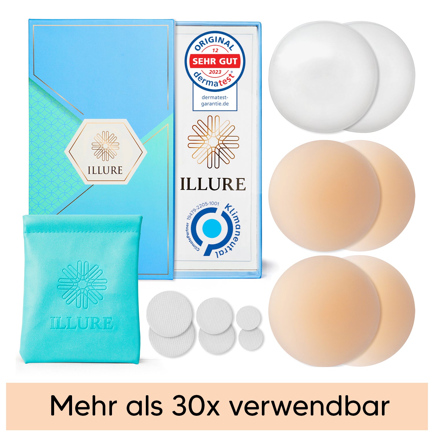 ILLURE® nipple pads 4 pairs